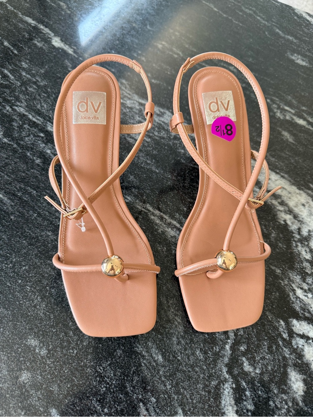 dv by Dolce Vita Zeal Tan Strappy Slingback Sandals. 8.5 NWT